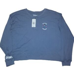 Disney Women's MD Stitch Ohana Long Sleeve Graphic T-shirt NWT